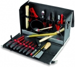 Набор профессионального инструмента в кожаной сумке для подмастерьев-электриков из 24 предметов, CIMCO, 170300