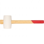 Киянка резиновая белая, деревянная ручка 45 мм ( 225 гр ) FIT 45331