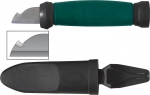 Нож электрика нержавеющая сталь 2-х сторонняя заточка лезвие 33 мм, FIT, 10642