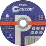 Профессиональный диск отрезной по металлу и нержавеющей стали Profi Т41-150 х 1,6 х 22,2 мм CUTOP 40012т