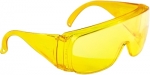 Очки защитные открытого типа, желтые, ударопрочный поликарбонат, СИБРТЕХ, 89157